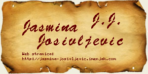 Jasmina Josivljević vizit kartica